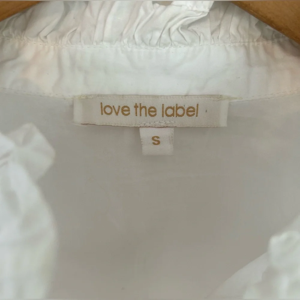 Anthropologie Love The Label Puff-Sleeved Lace Buttondown - Picture 13 of 15